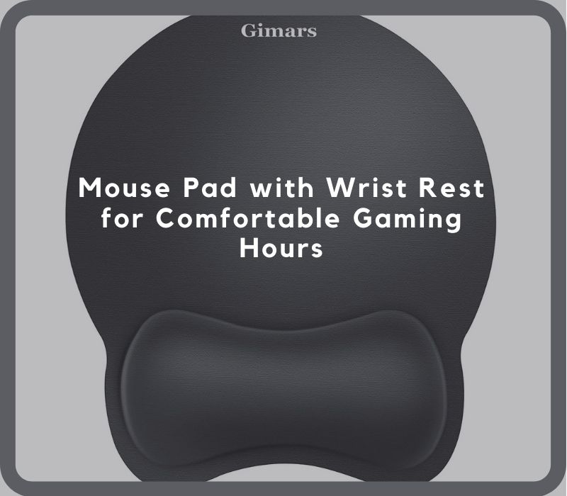 Mouse Pad With Wrist Rest For Comfortable Gaming Hours